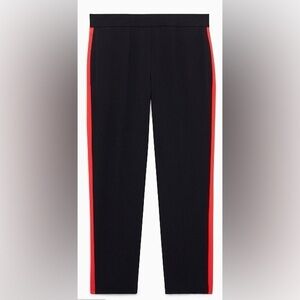 Aritzia Babaton Conan Pant Terado black with red side stripe crop Size 00
